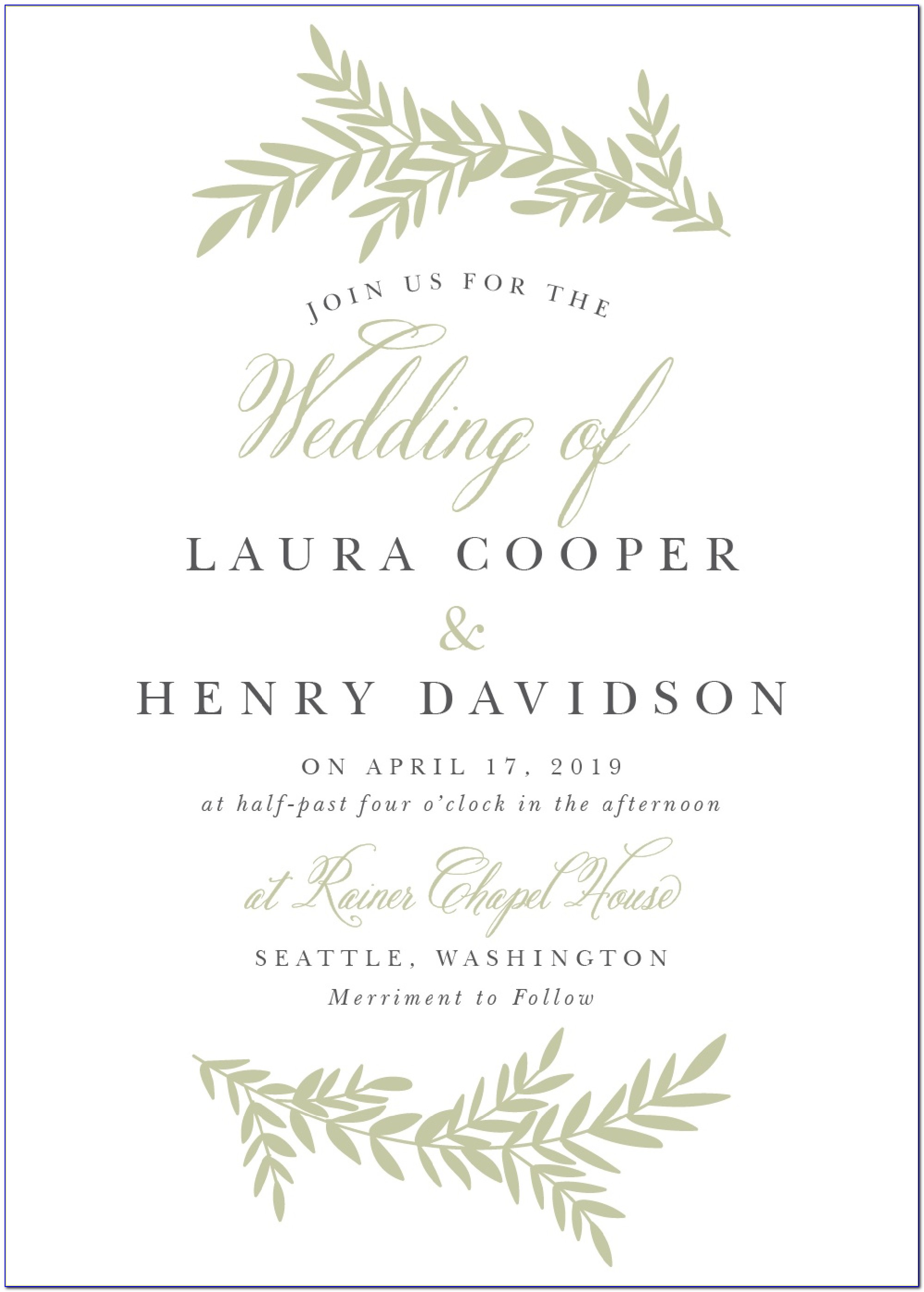 Wedding Invitation Wording Etiquette