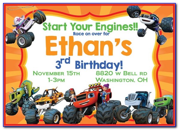 Where To Buy Blaze And The Monster Machines Invitations