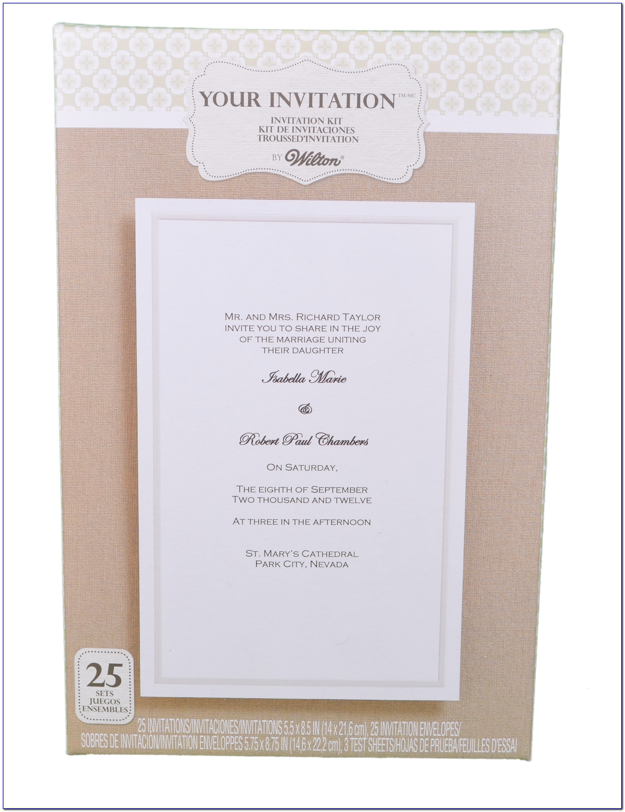Wilton Wedding Invitation Sets