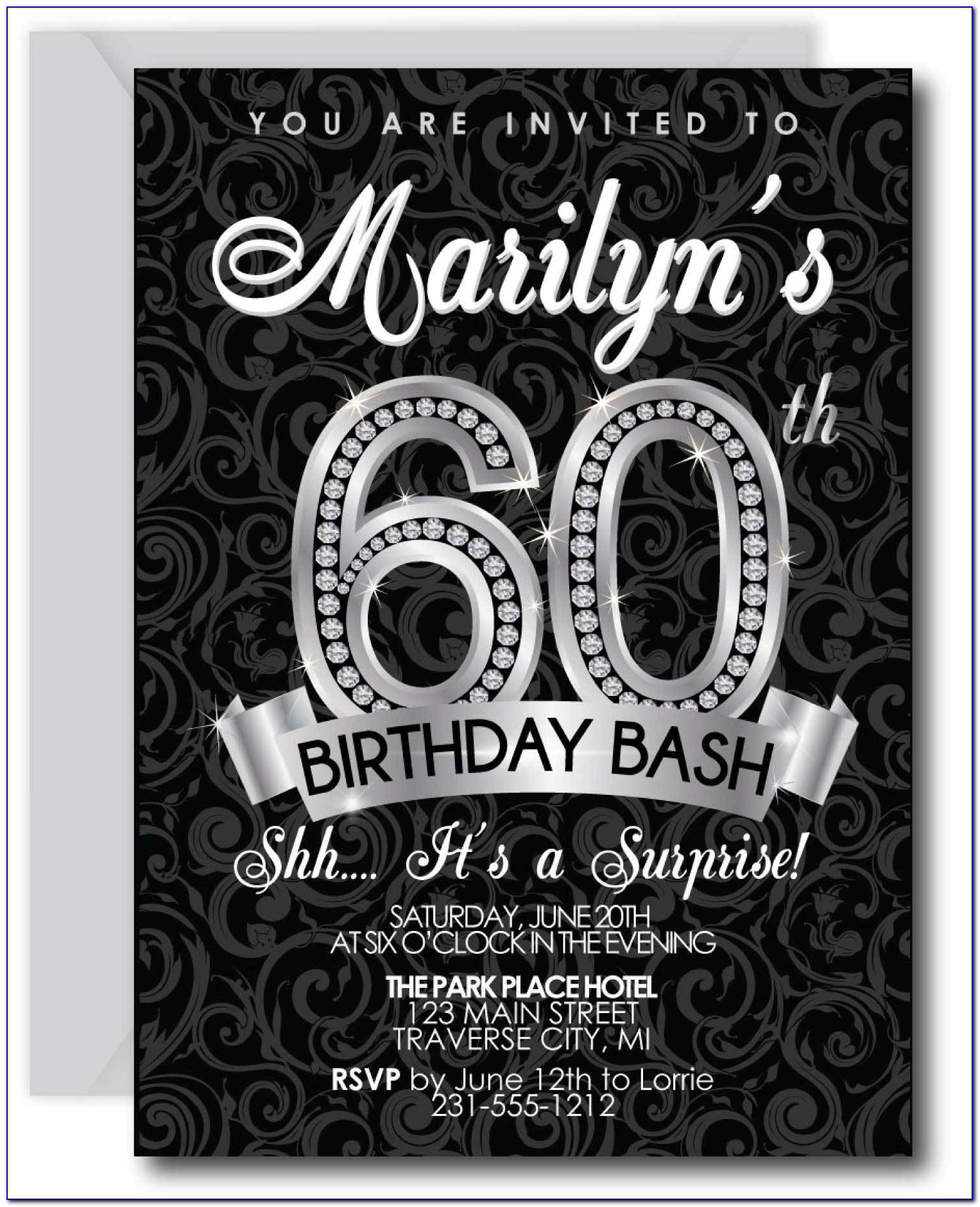 60th Birthday Invitations Online Free