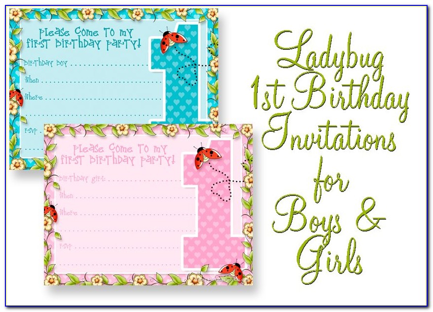 Baby's First Birthday Online Invitations