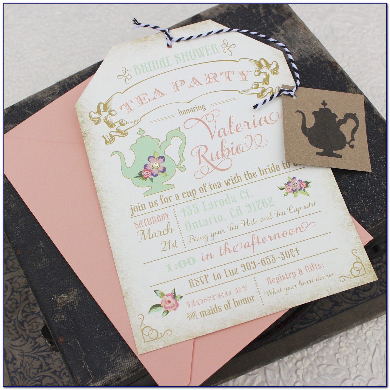 Bridal Tea Party Invitation Wording