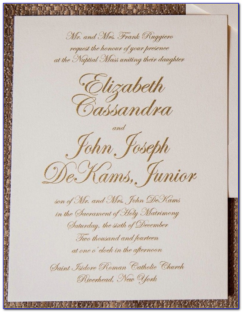 Catholic Wedding Invitation Cards Wordings