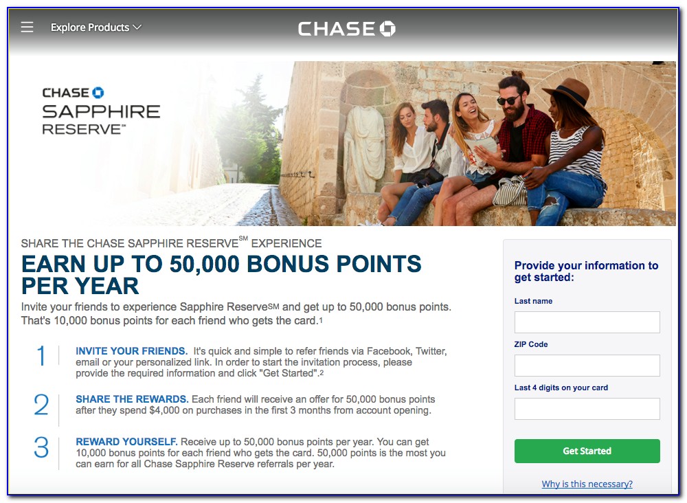 Chase Refer Friend Sapphire Reserve