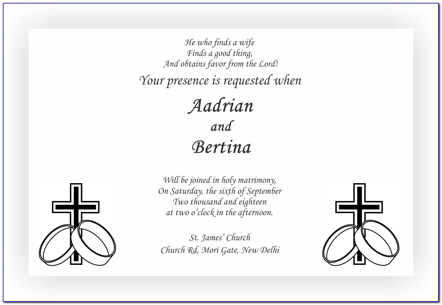 Christian Birthday Invitation Sample