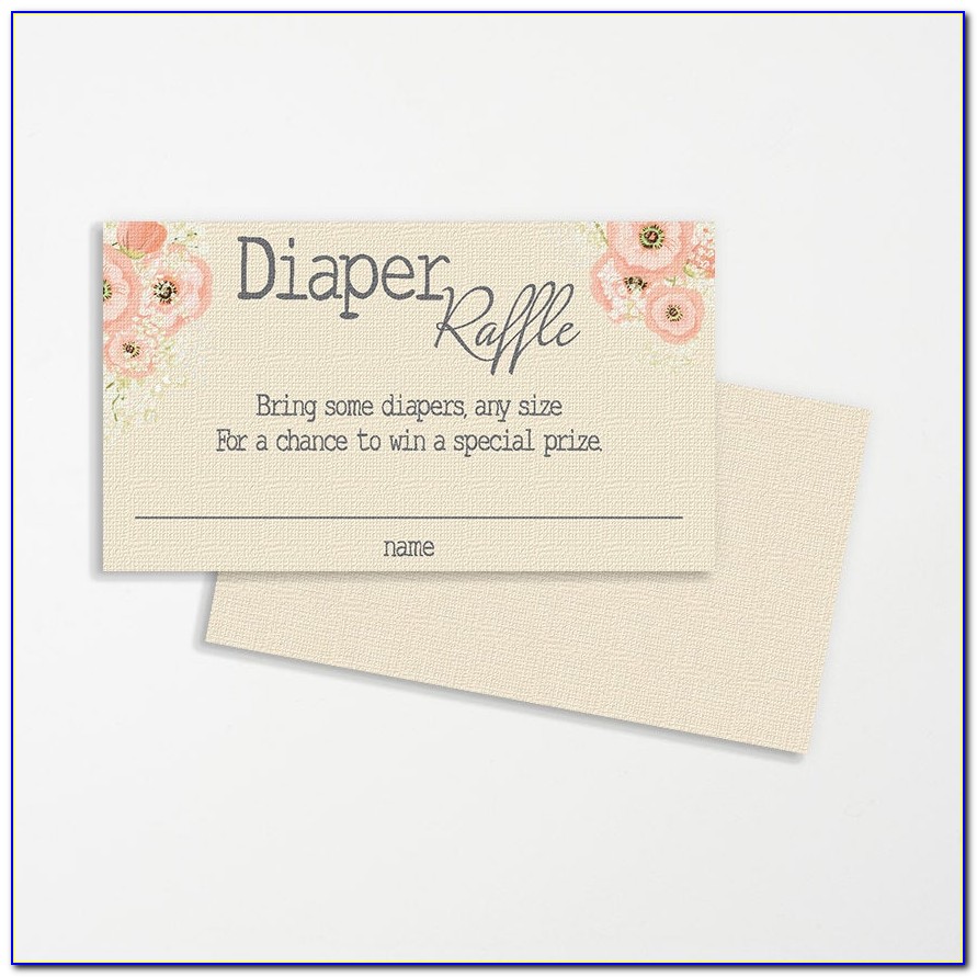 Diaper Raffle Inserts For Invitations Free Printable