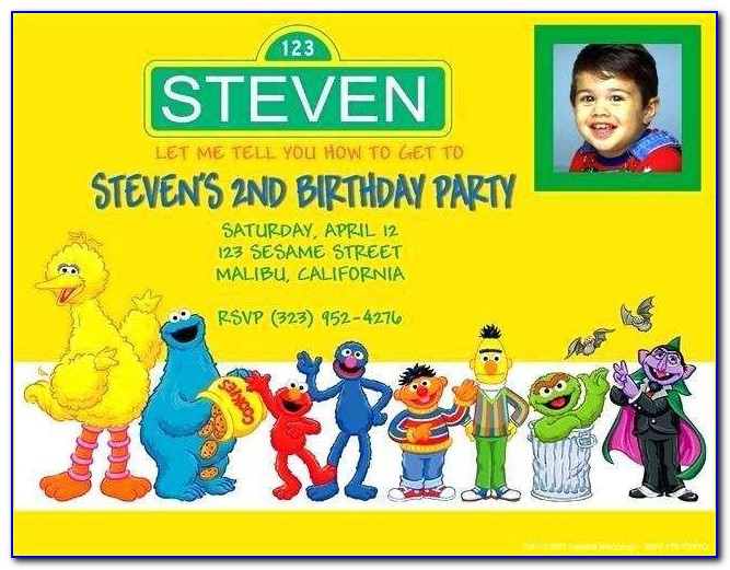 Elmo Free Printable Birthday Invitations