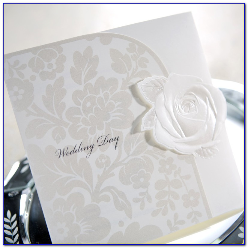 Embossed White Wedding Invitation Kit By Celebrate It