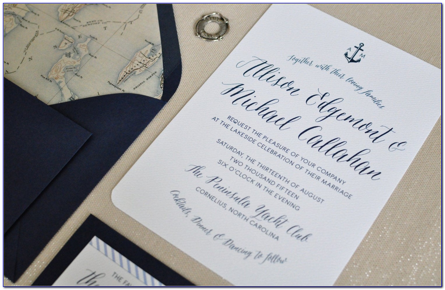 Etsy Nautical Wedding Invitations