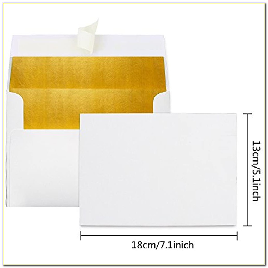 Foil Lined Invitation Envelopes A7