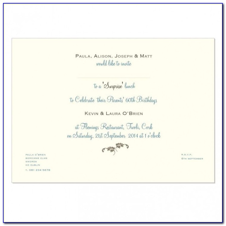 Formal Business Lunch Invitation Wording