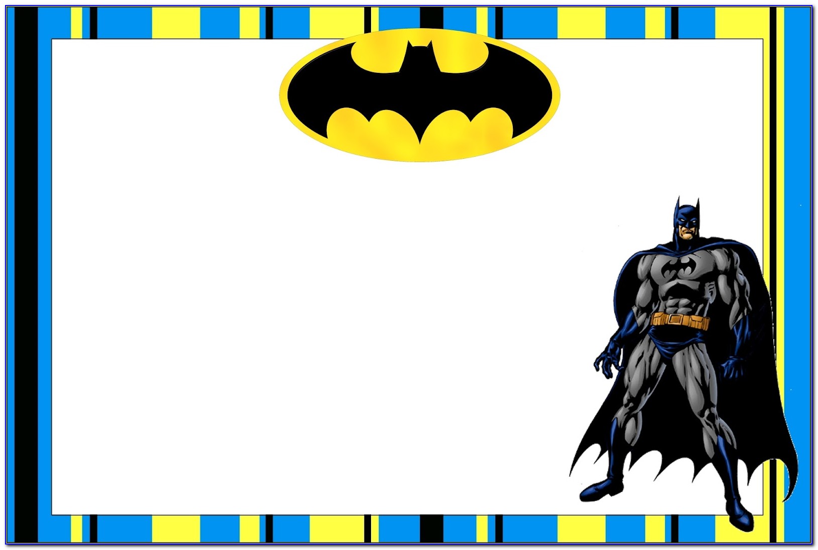 Free Online Batman Birthday Invitations'