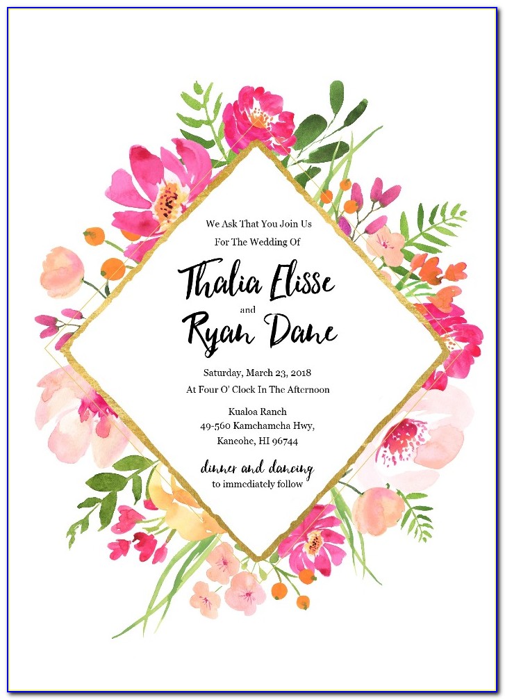 Free Printable Bridal Luncheon Invitations