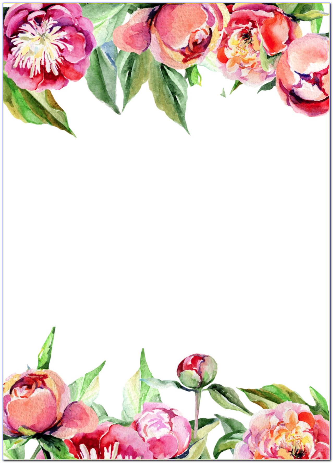 Free Printable Floral Invitations