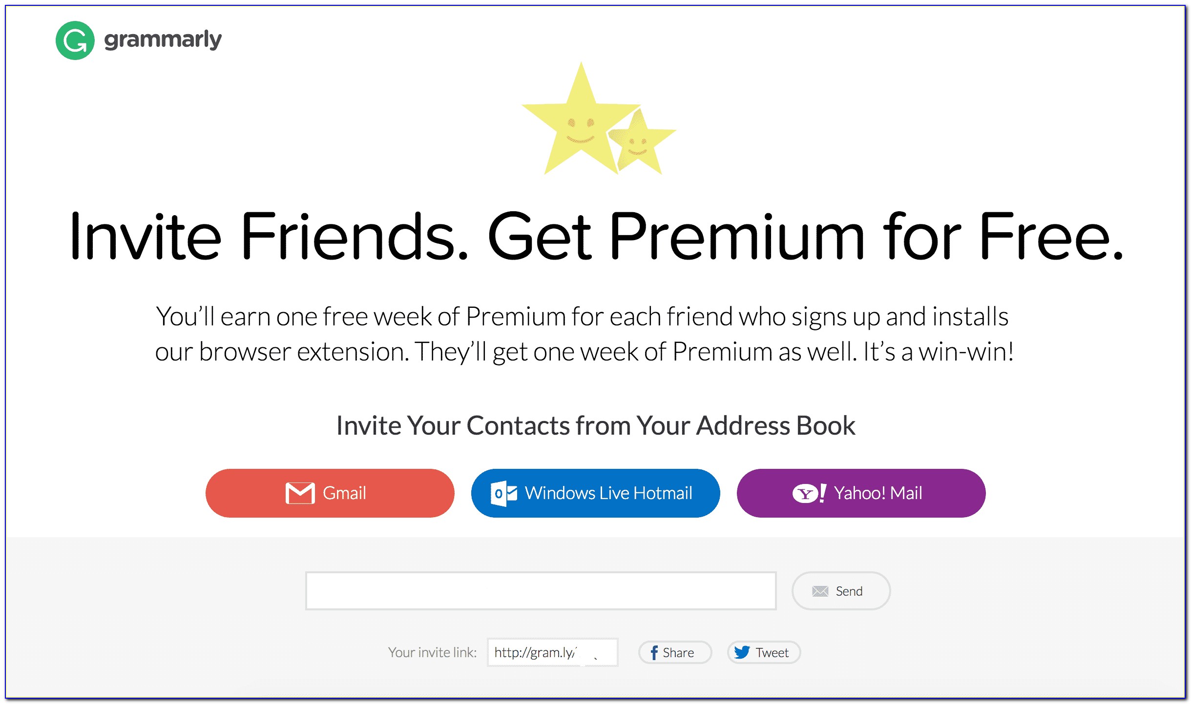 Grammarly Invite Friend Premium