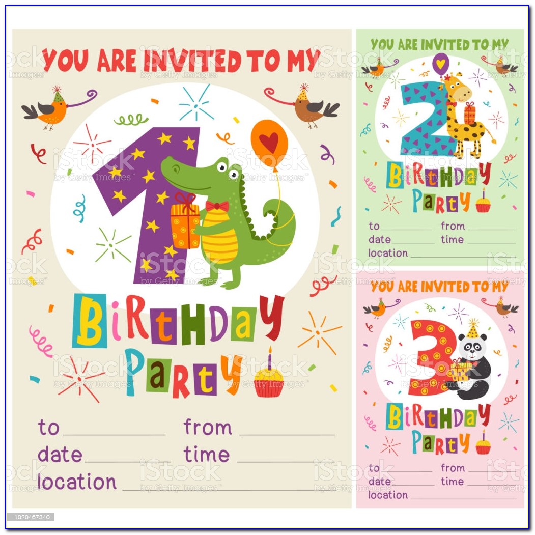 Happy Birthday Invitation Cards