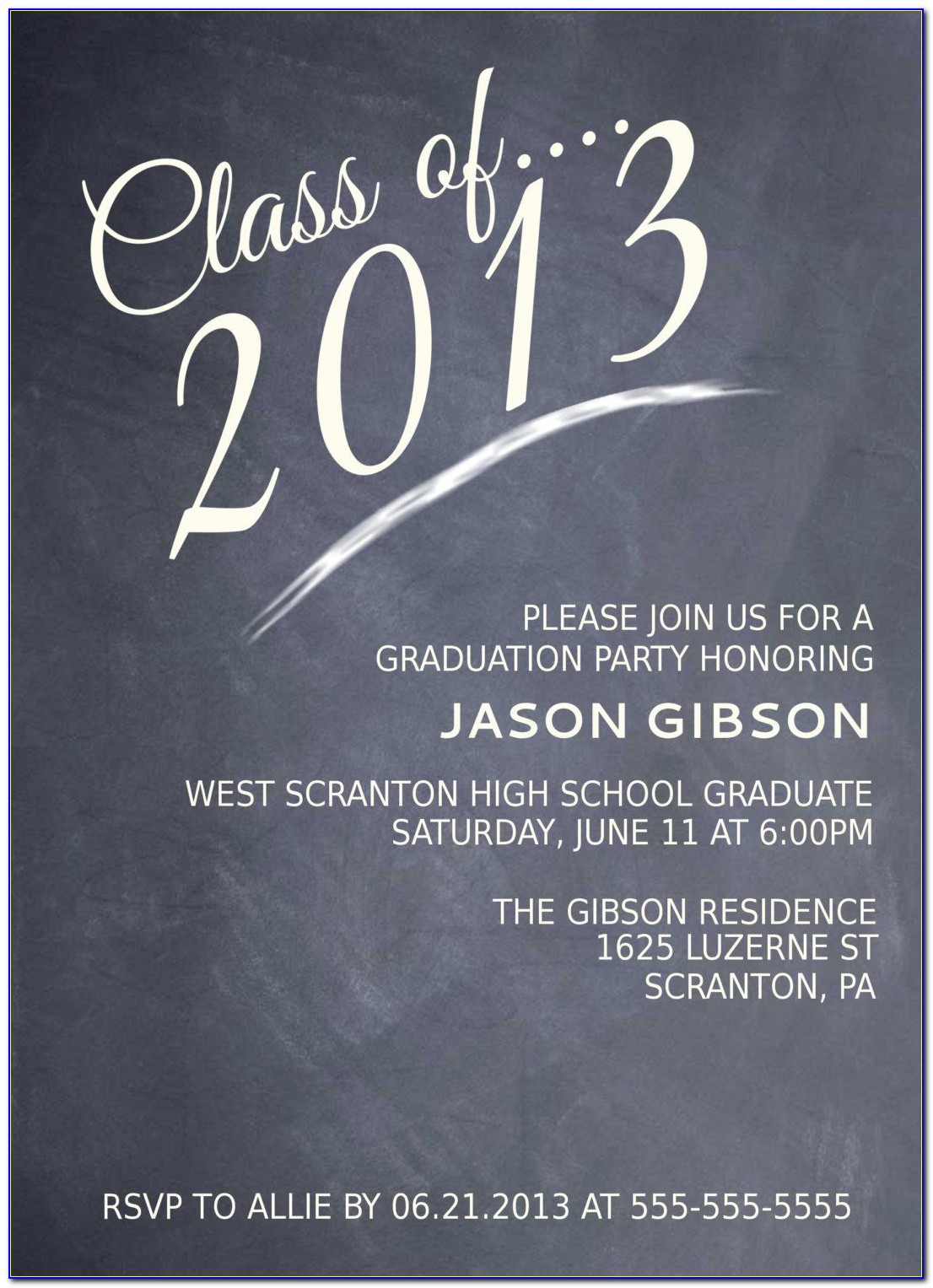 High School Graduation Party Invite Wording