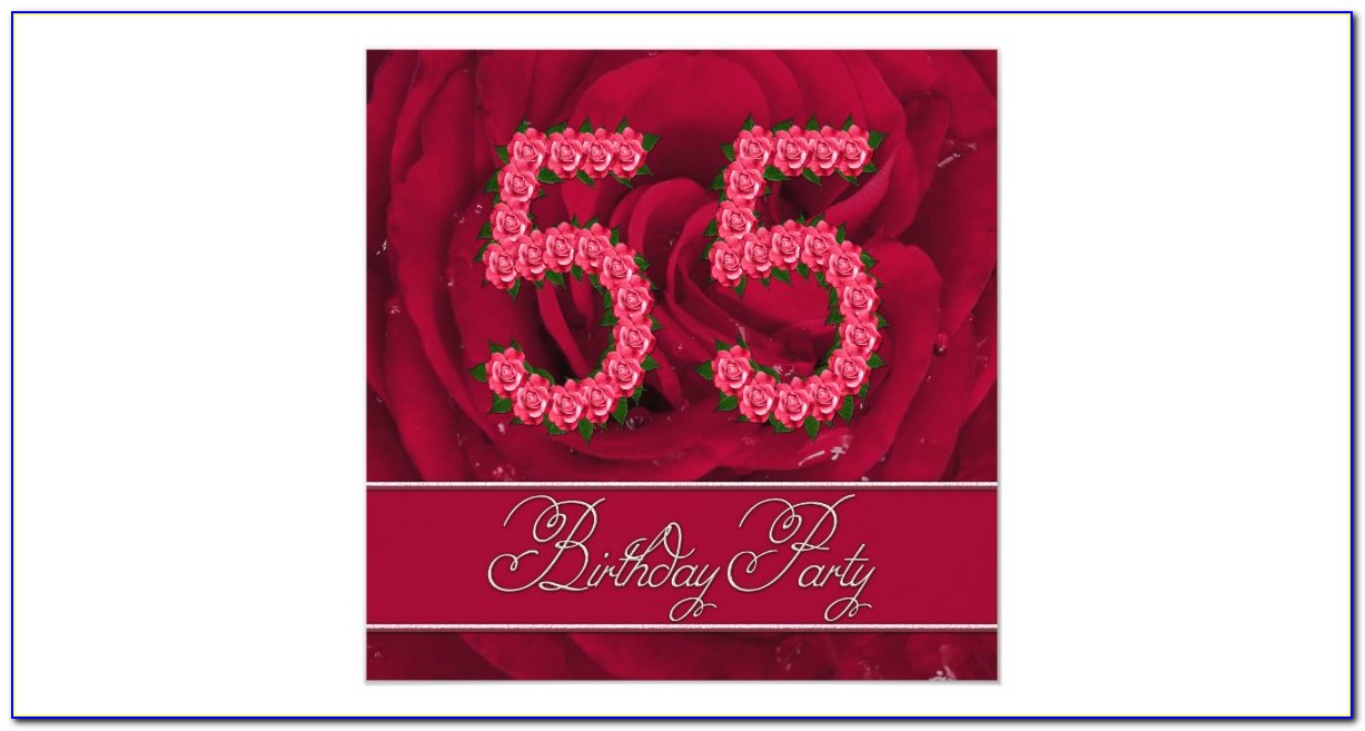 Images Of 55th Birthday Invitations