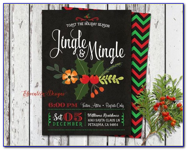 Jingle And Mingle Invitations Free