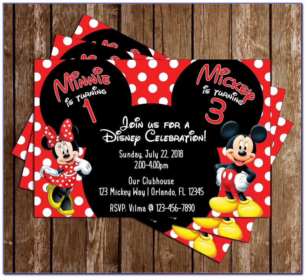 Mickey Mouse Roadster Racers Party Invitations