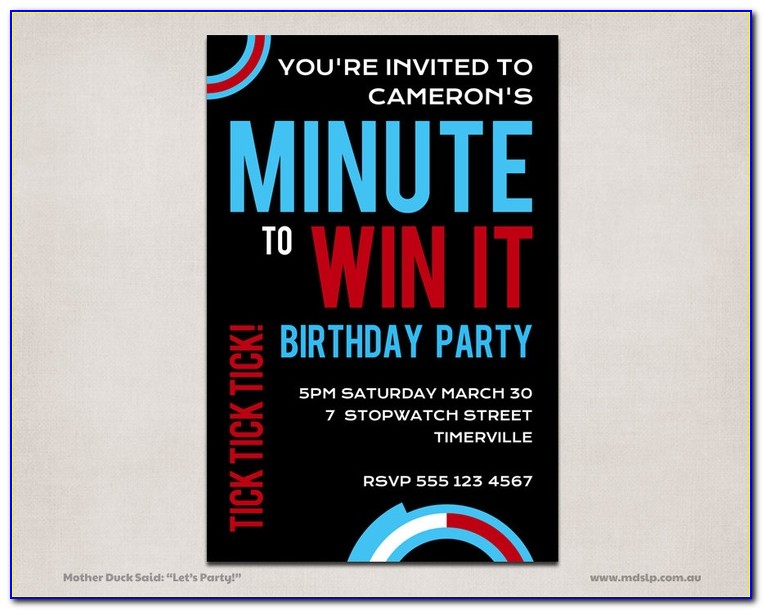 Mlb Birthday Invitations