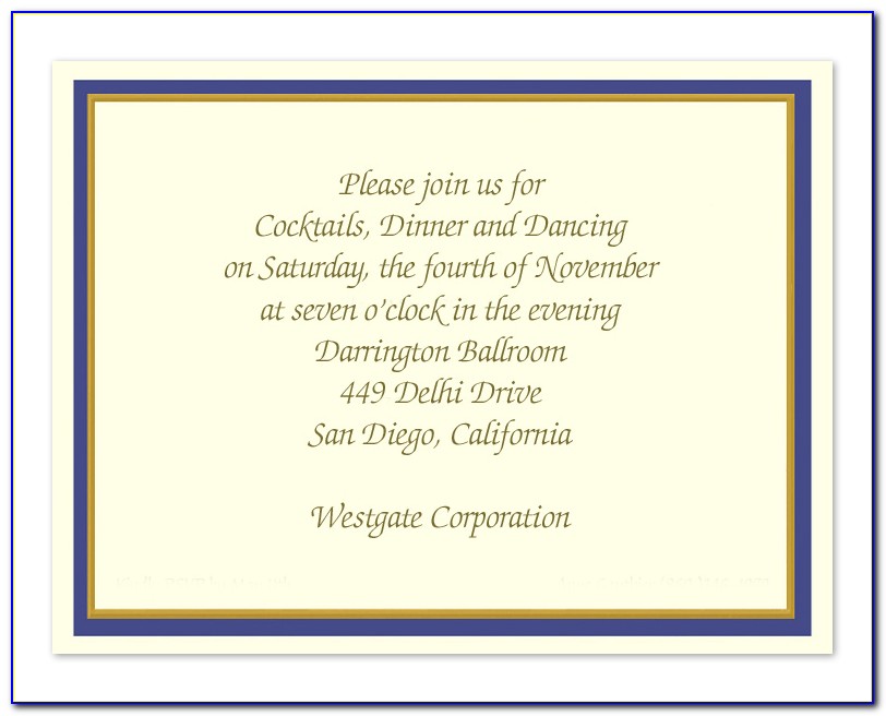 Official Lunch Invitation Wording