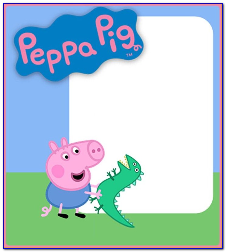 Peppa Pig Invitation Card