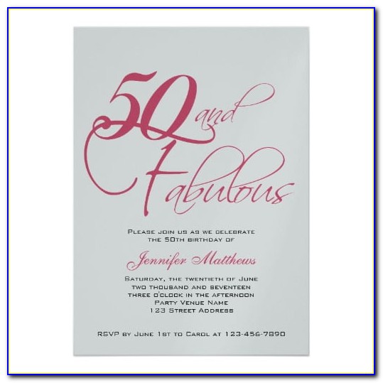 Personalised 50th Birthday Invitations Uk