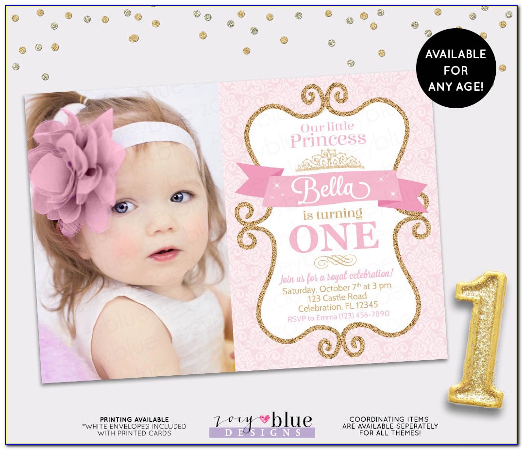Pink Gold And White Invitations