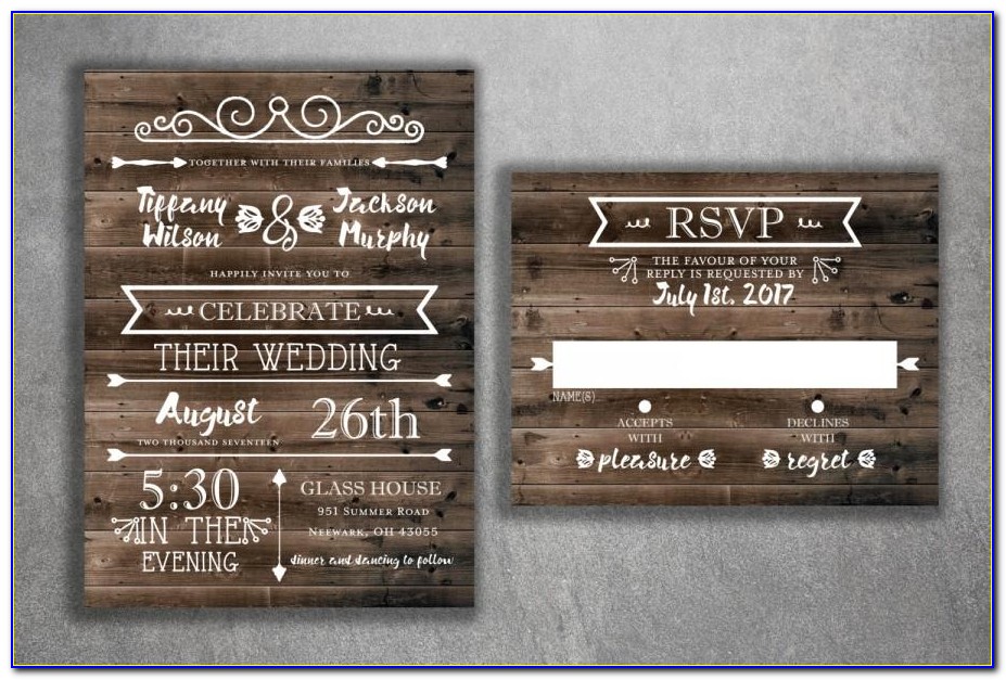 Rustic Wedding Invitations Vistaprint