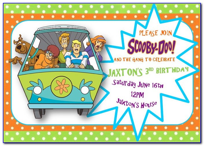 Scooby Doo Invitations Printable Free
