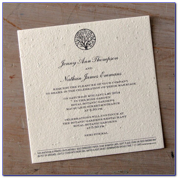 Seed Paper Wedding Invitations Mumbai