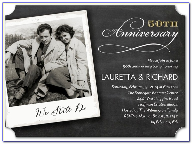 Shutterfly 50th Wedding Anniversary Invitations