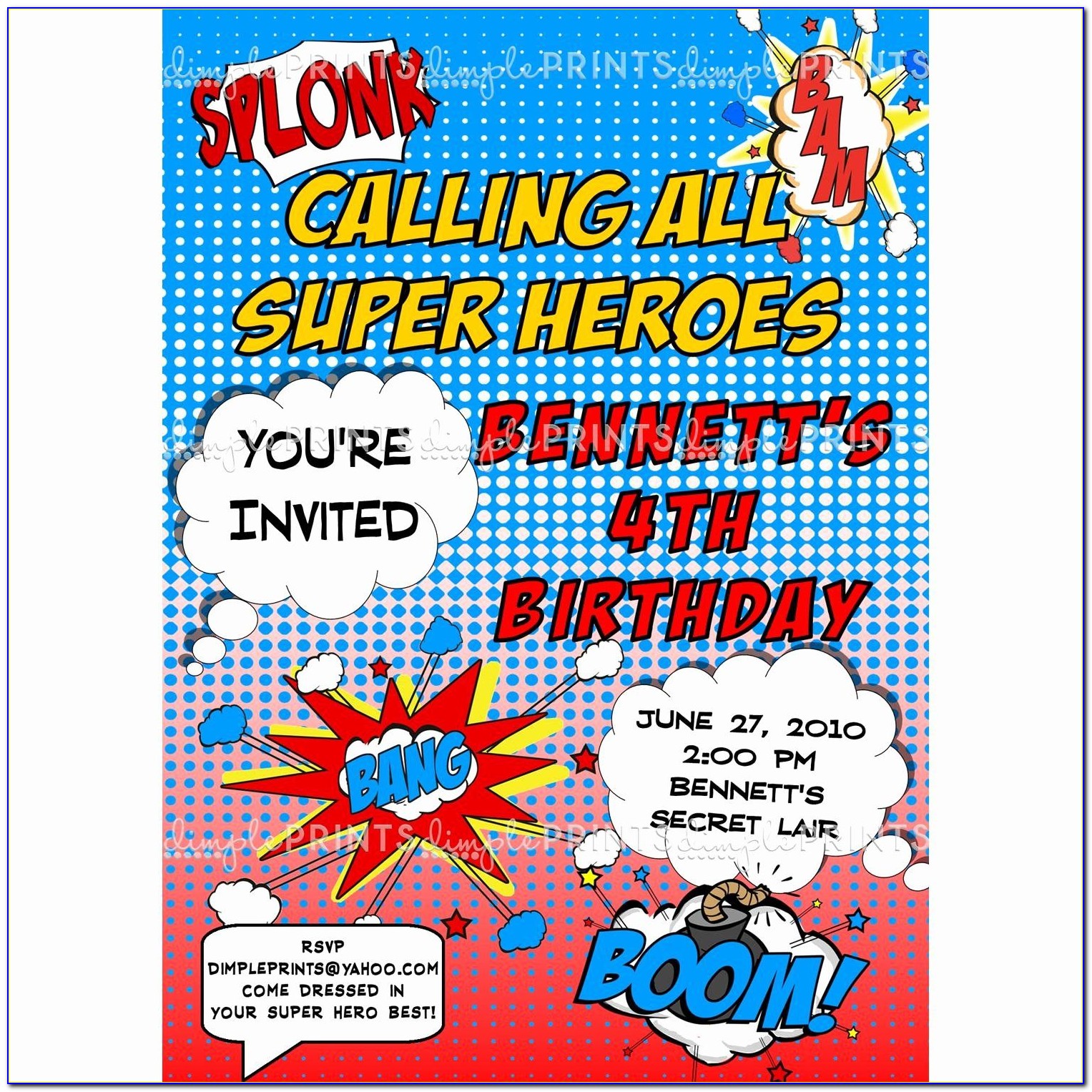 Superhero Birthday Invitation Wording Ideas