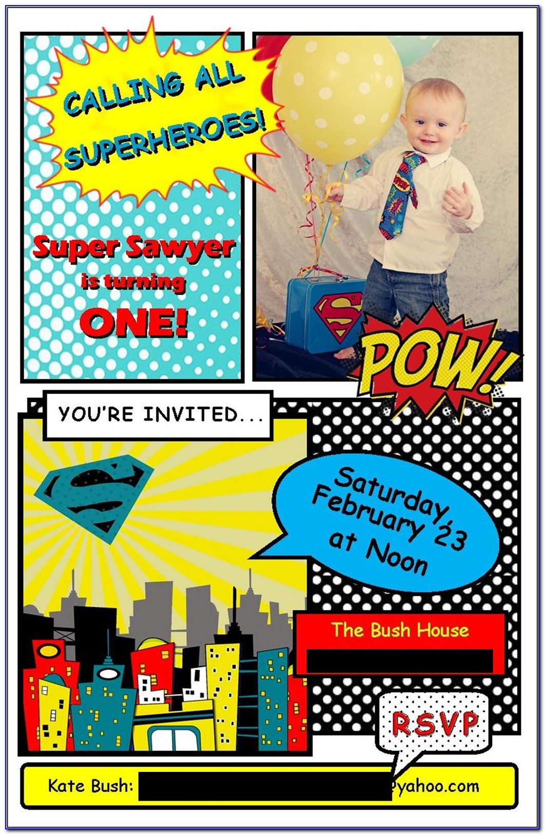 Superhero Invitation Wording Ideas