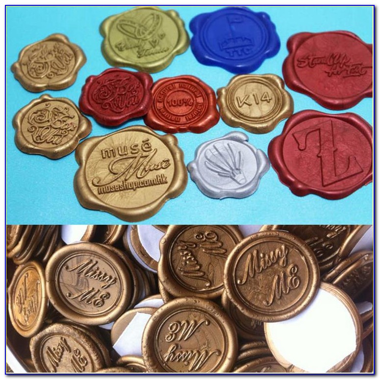 Wax Seal Stickers For Wedding Invitations