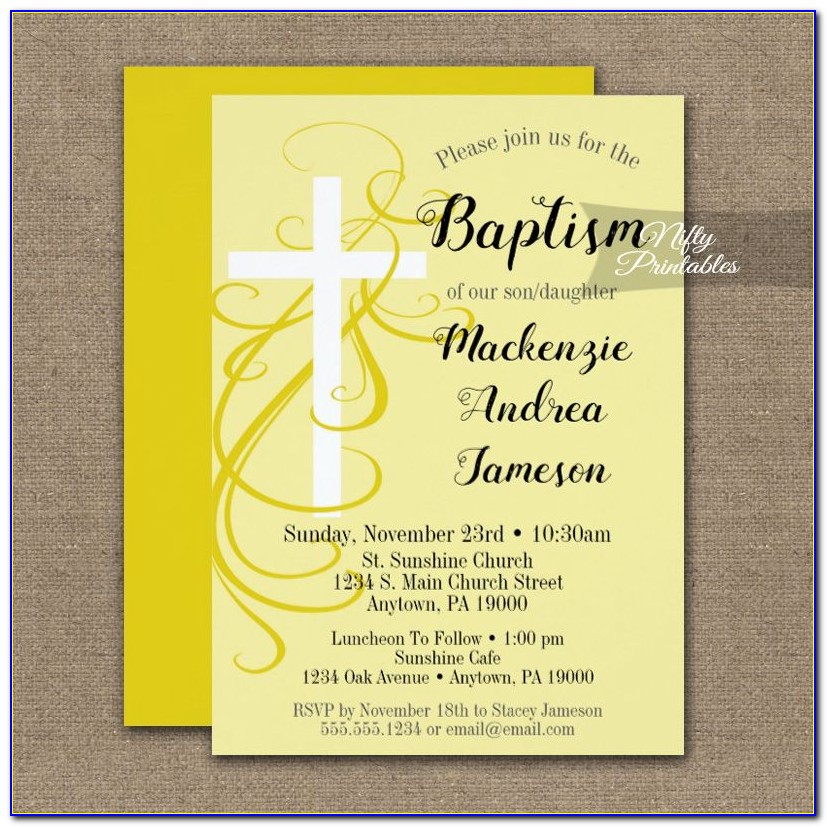 Yellow Floral Wedding Invitations