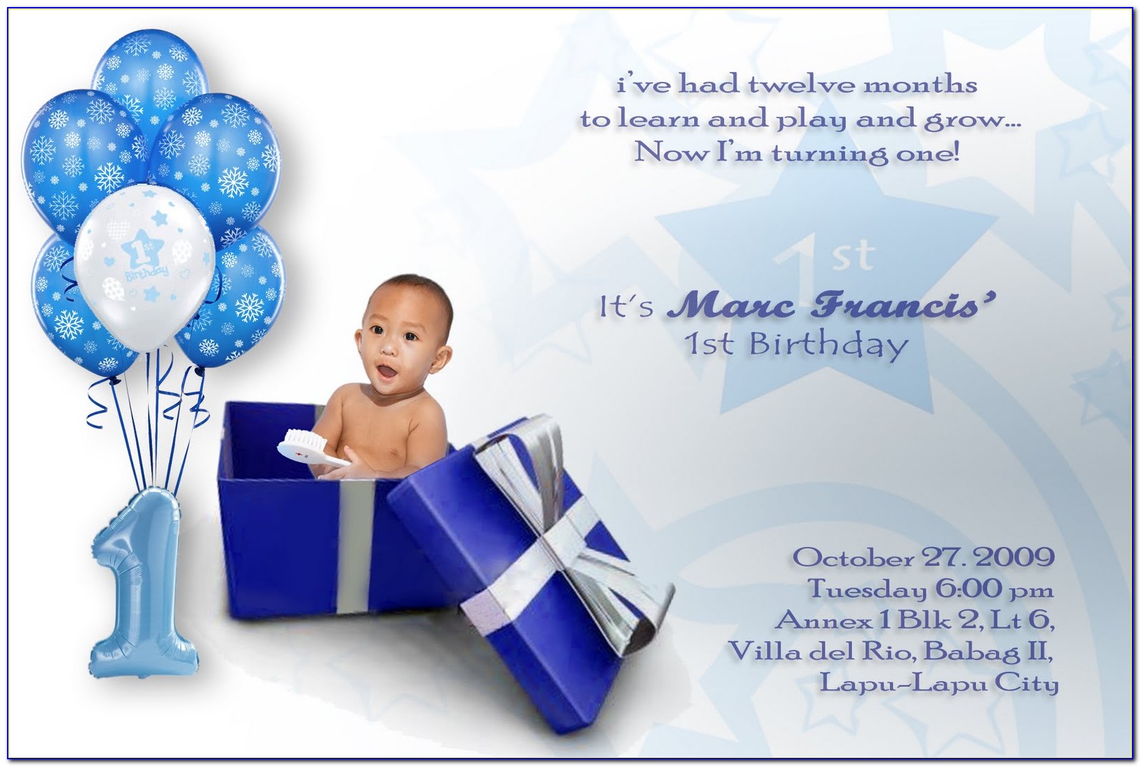 1st Birthday Invitation Message For Baby Boy In Hindi