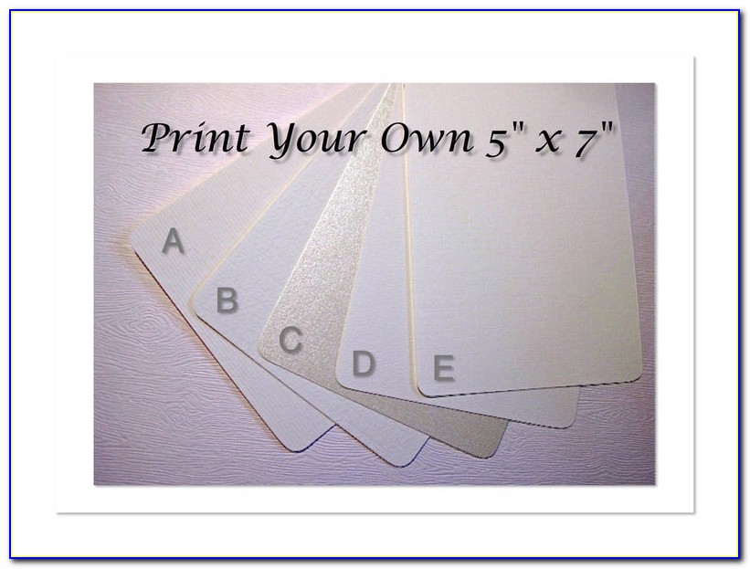 5x7 Printable Invitation Paper