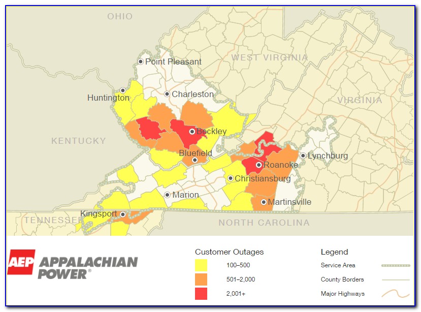 Aep Power Outage Map Texas
