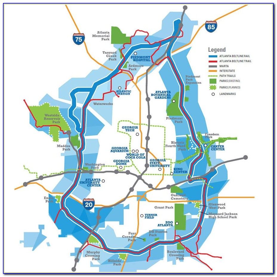 Atlanta Beltline Map Pdf