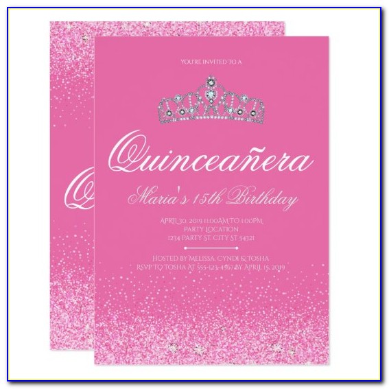 Beautiful Quinceanera Invitations