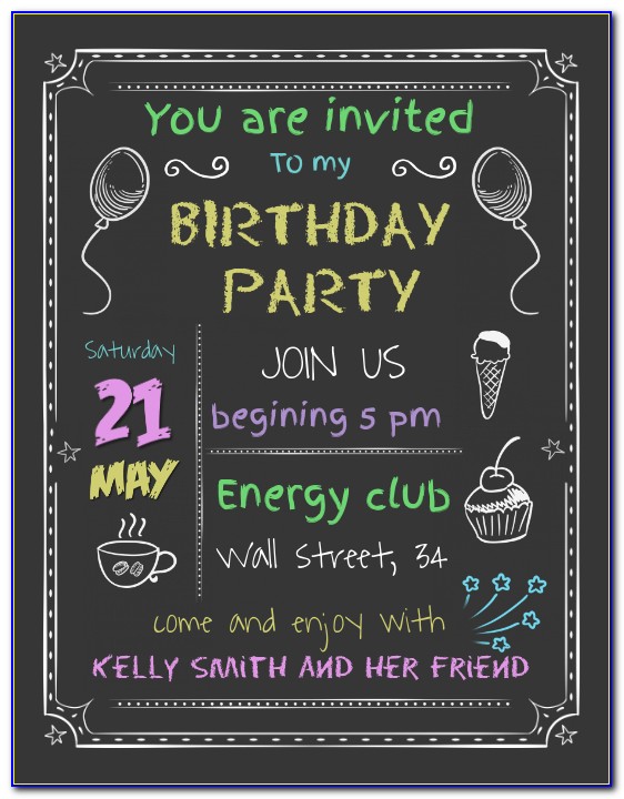 Birthday Invitation Poster Maker