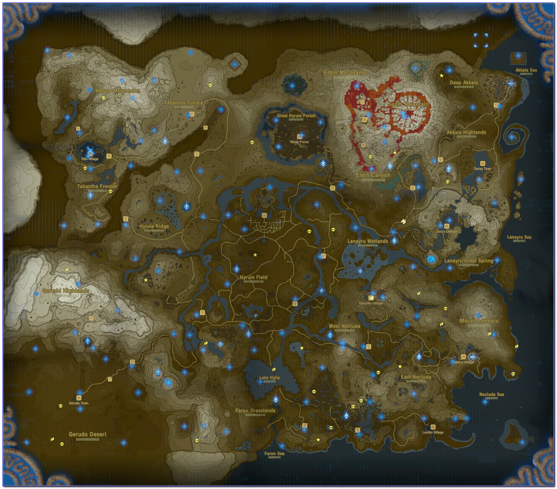 Botw Shrine Map Complete