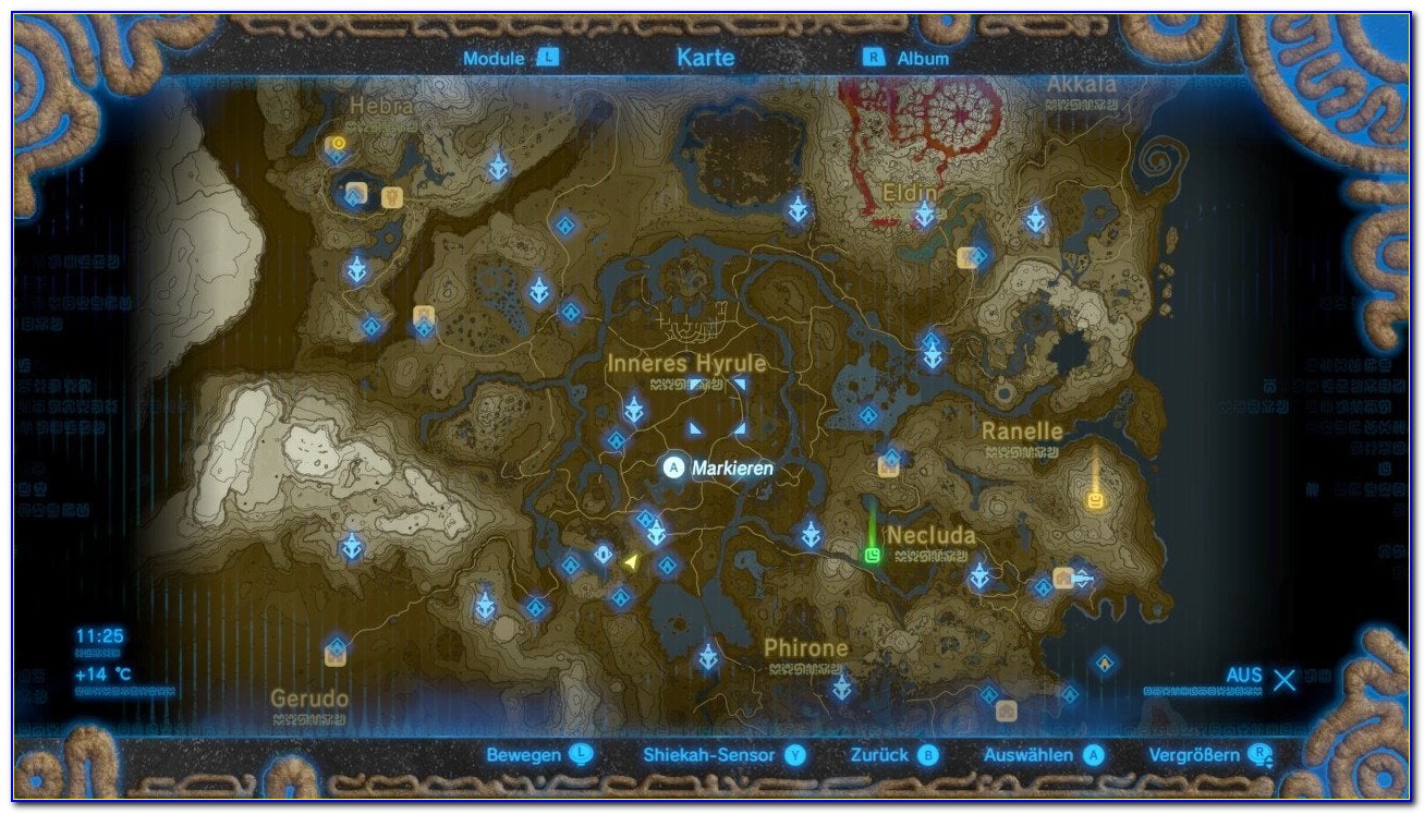 Botw Shrine Map Great Plateau