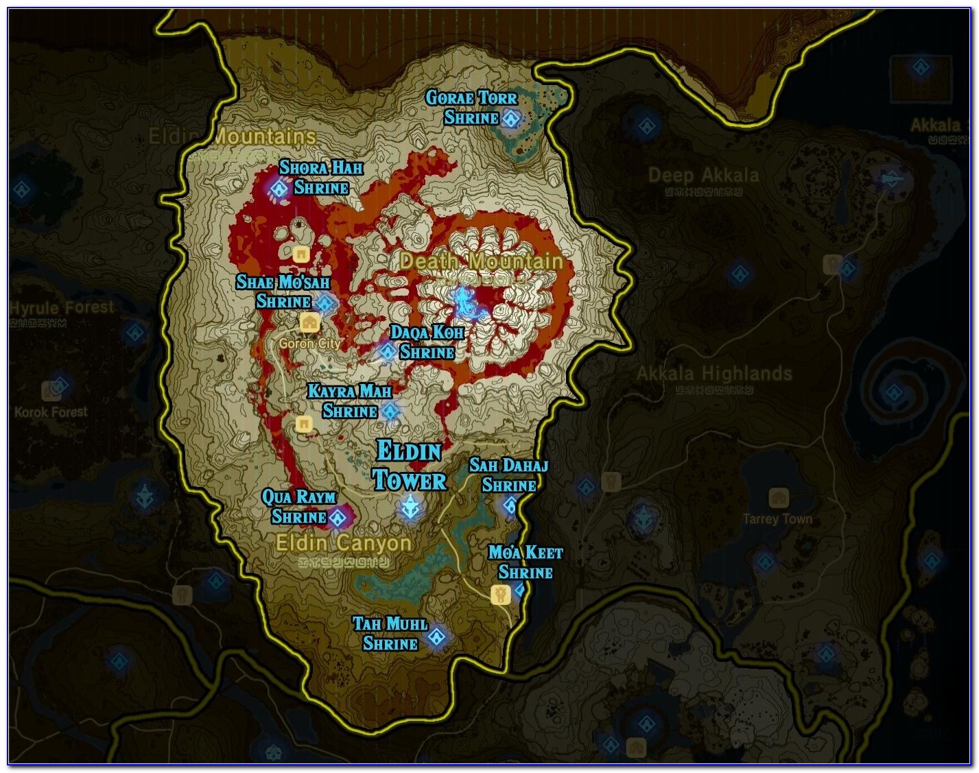 Breath Of The Wild Shrine Map High Resolution
