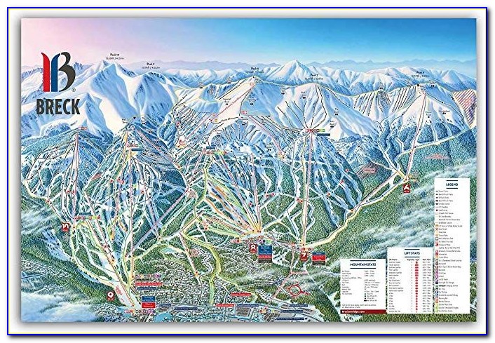 Breckenridge Ski Map Poster
