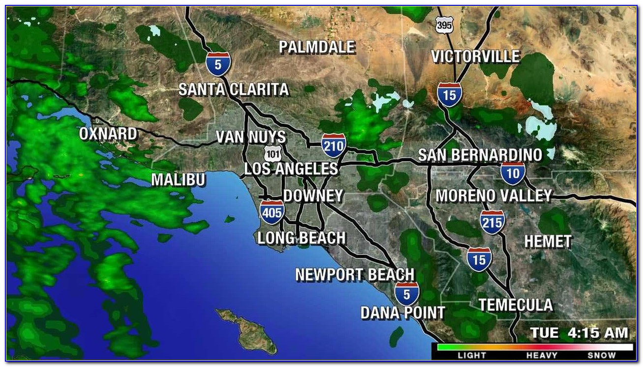 California Weather Map Rain
