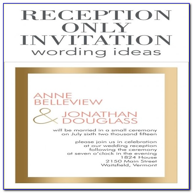 Casual Wedding Party Invitation Wording