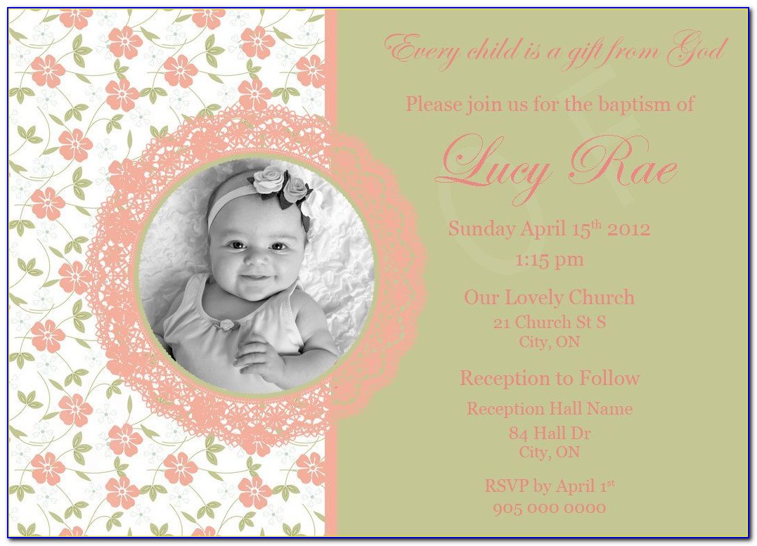Christening And Birthday Joint Invitations